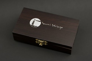 IZUMI ICHIAGO - Little Fox Taschenmesser aus Japanischem Damaststahl in edler Aufbewahrungsbox aus holz