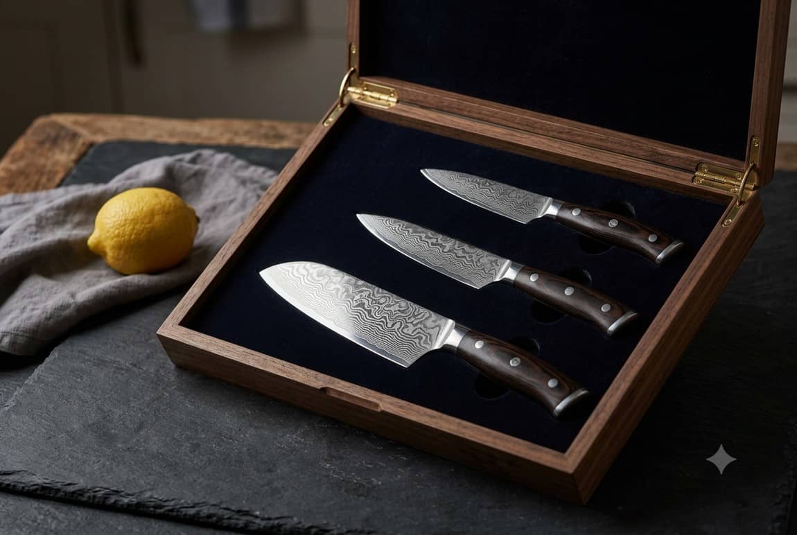 Damastmesser Set Test